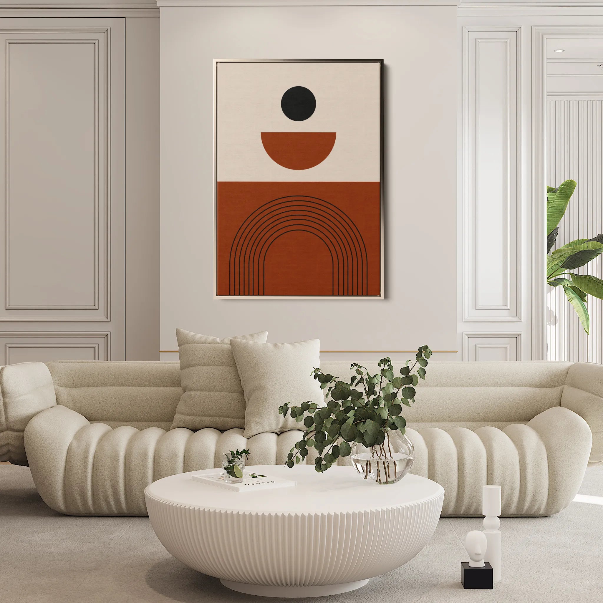 Boho 006 Canvas Art 18" x 24" / 45 x 60 cm / Black