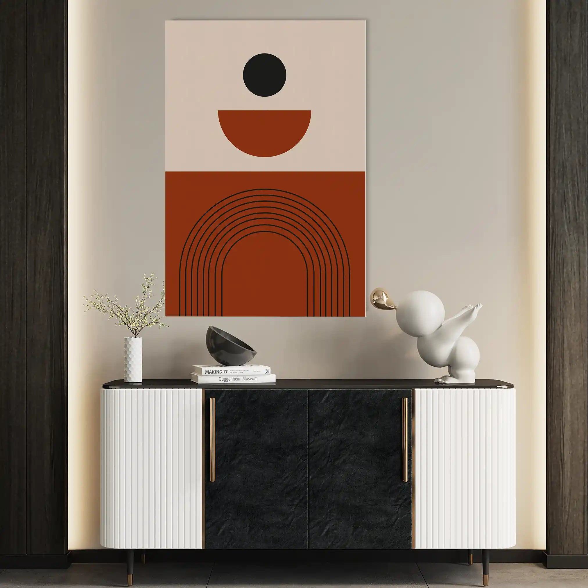 Boho 006 Canvas Art 60 x 40 cm / Black