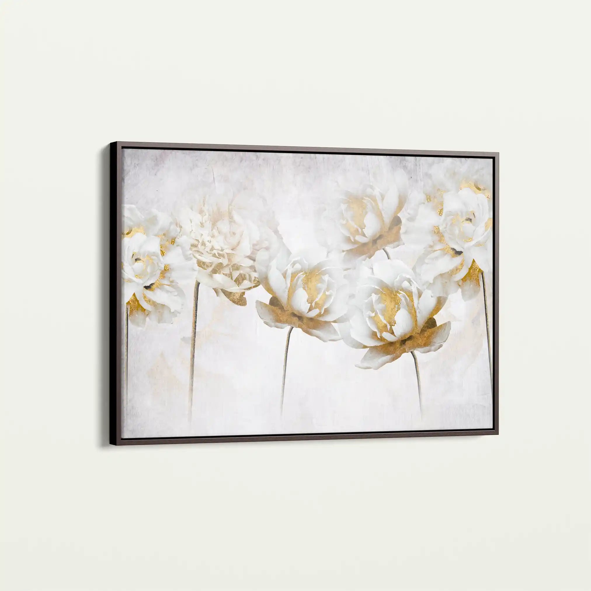 Floral 006 Canvas Art 60 x 40 cm / Black