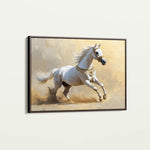 Horses 006 Canvas Art 18" x 24" / 45 x 60 cm / Black