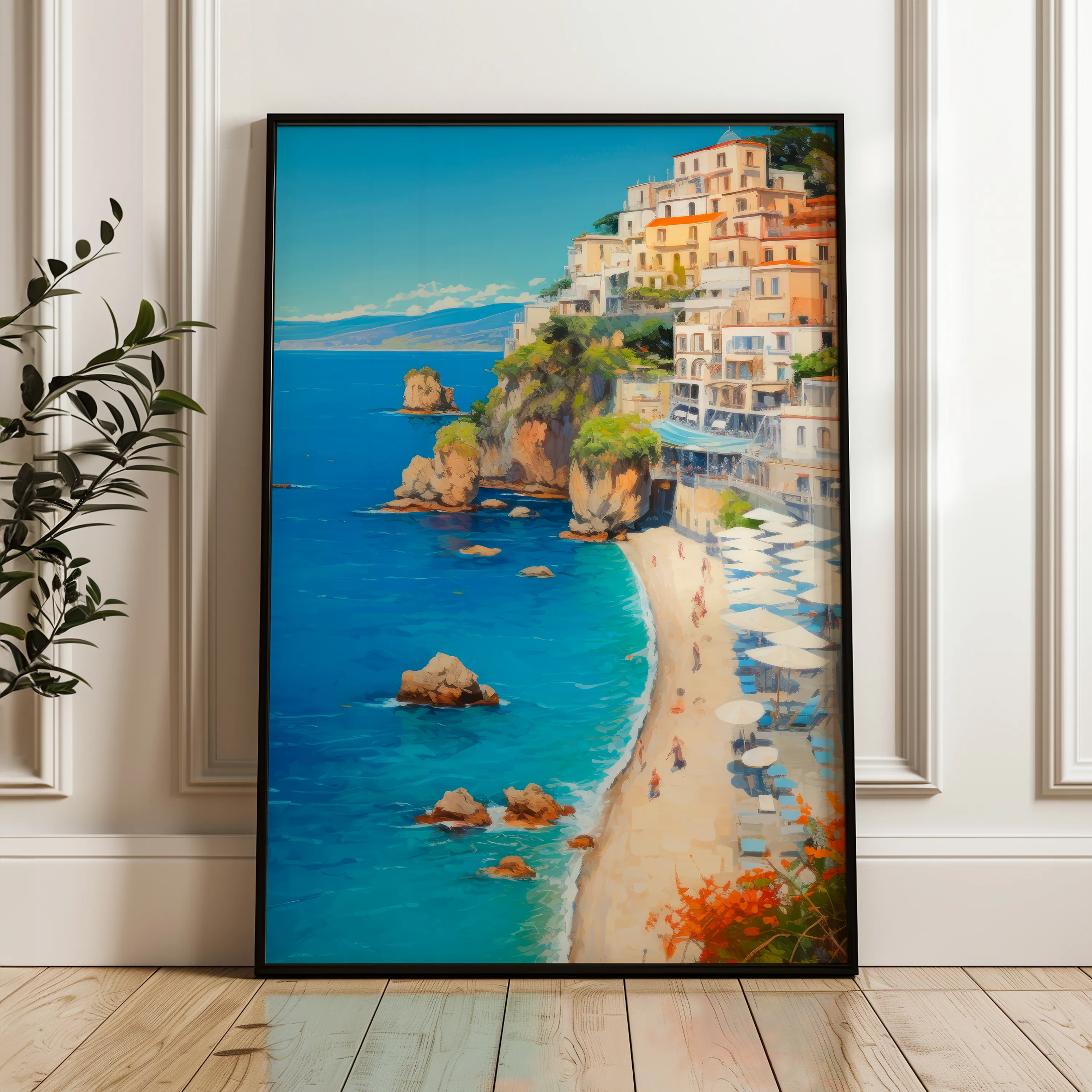 Landscape 006 Canvas Art 18" x 24" / 45 x 60 cm / Black