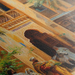 Orientalist 006 Canvas Art 18" x 24" / 45 x 60 cm / Black