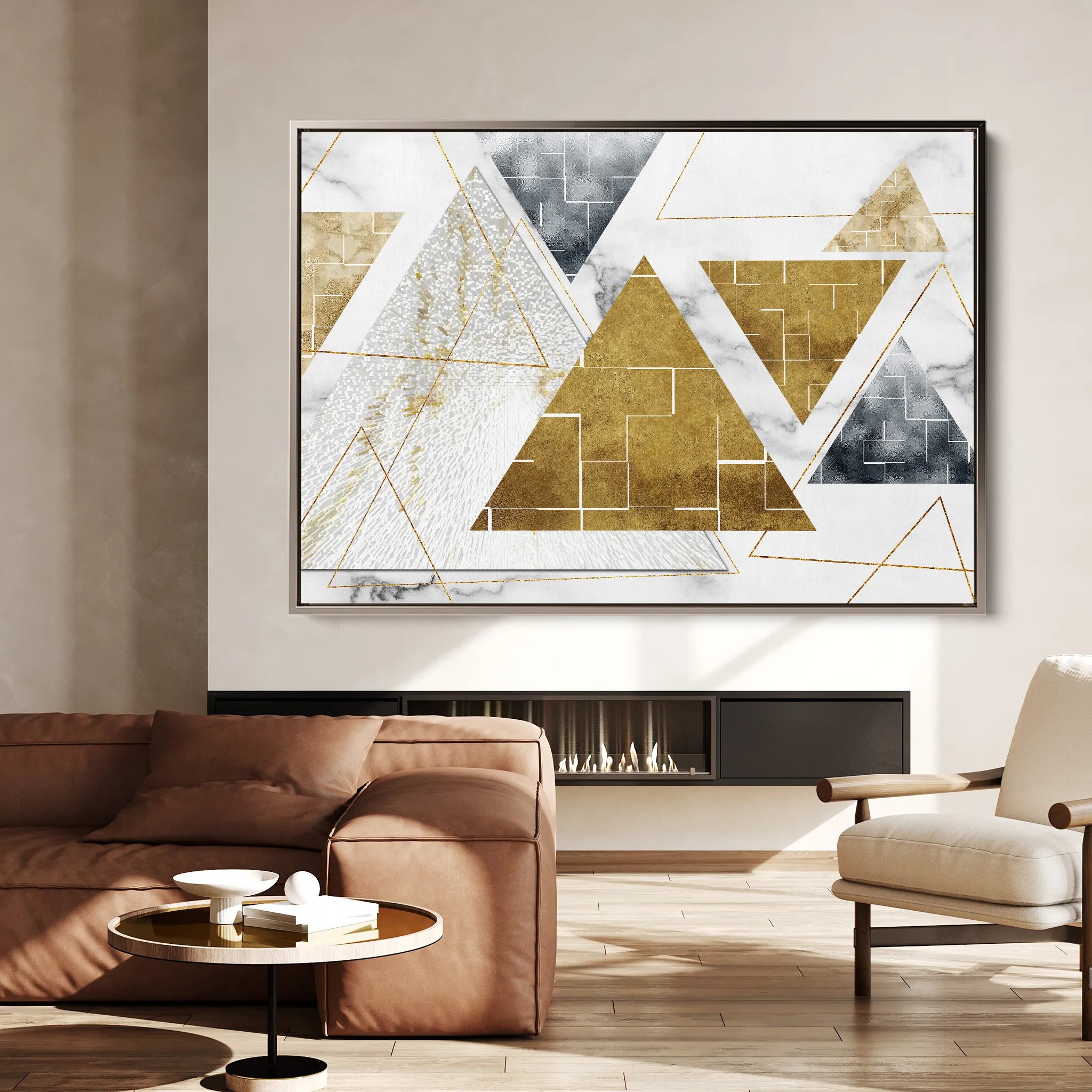 Abstract 007 Canvas Art 18" x 24" / 45 x 60 cm / Black
