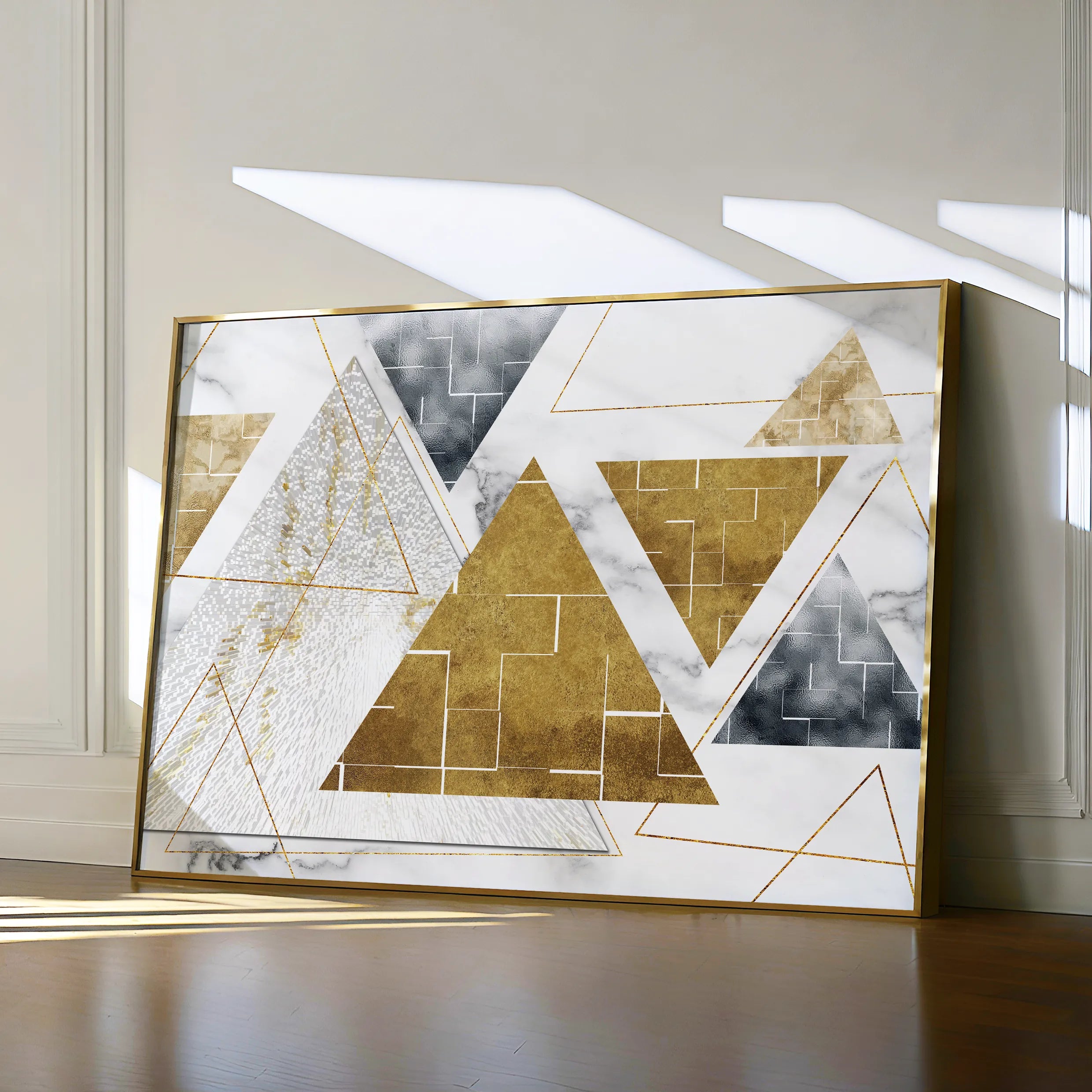 Abstract 007 Canvas Art 18" x 24" / 45 x 60 cm / Black