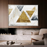 Abstract 007 Canvas Art 18" x 24" / 45 x 60 cm / Black