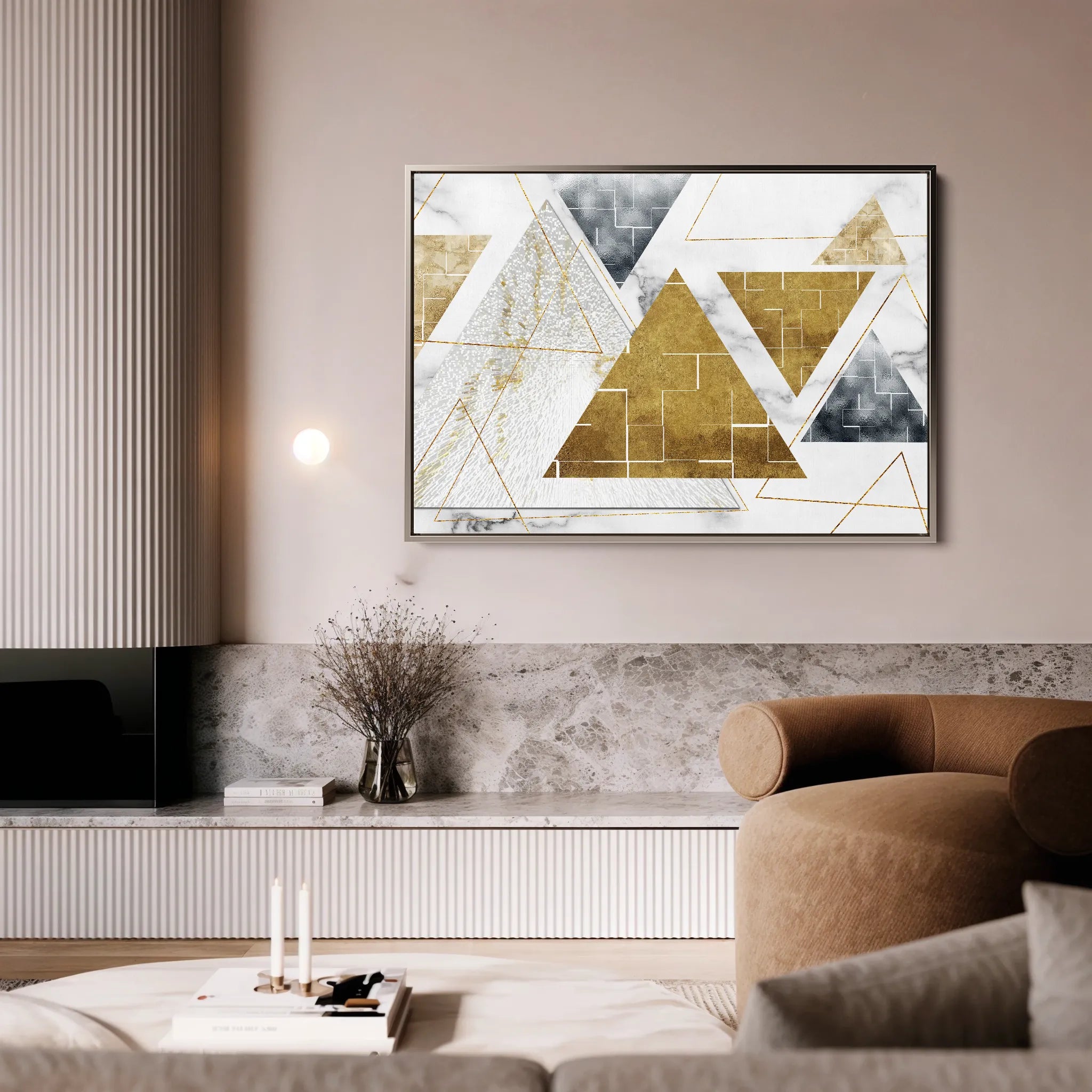 Abstract 007 Canvas Art 18" x 24" / 45 x 60 cm / Black