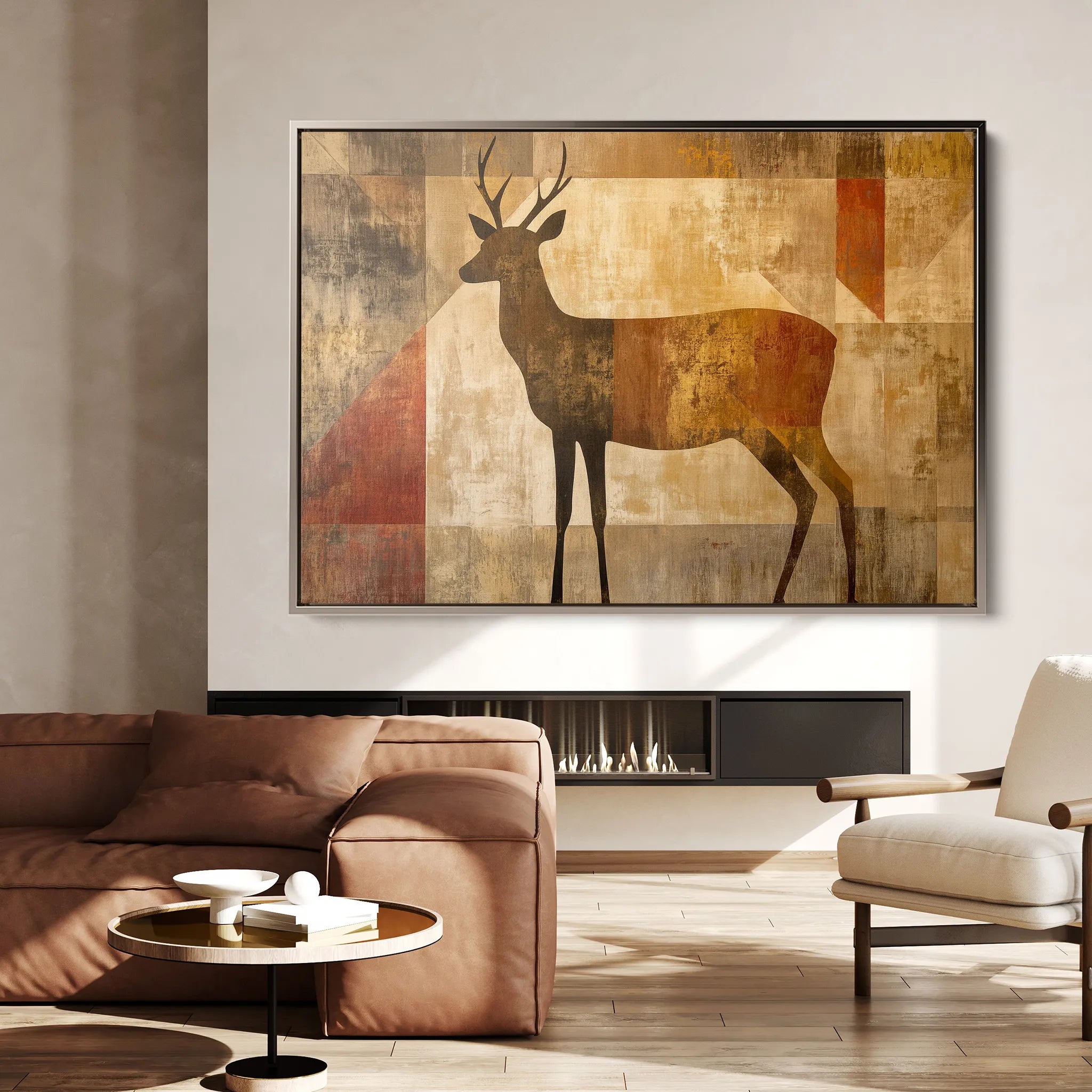 Animals 007 Canvas Art 18" x 24" / 45 x 60 cm / Black