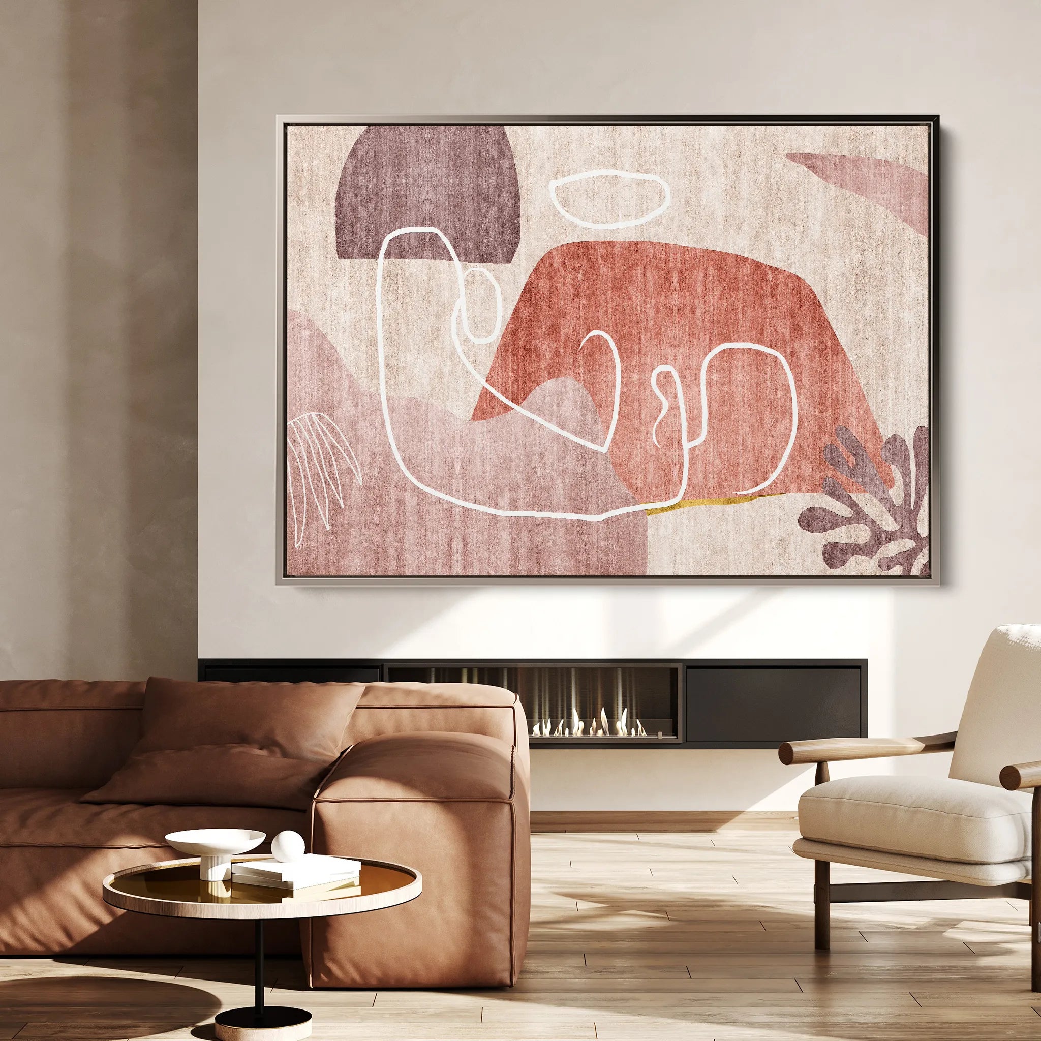 Boho 007 Canvas Art 18" x 24" / 45 x 60 cm / Black