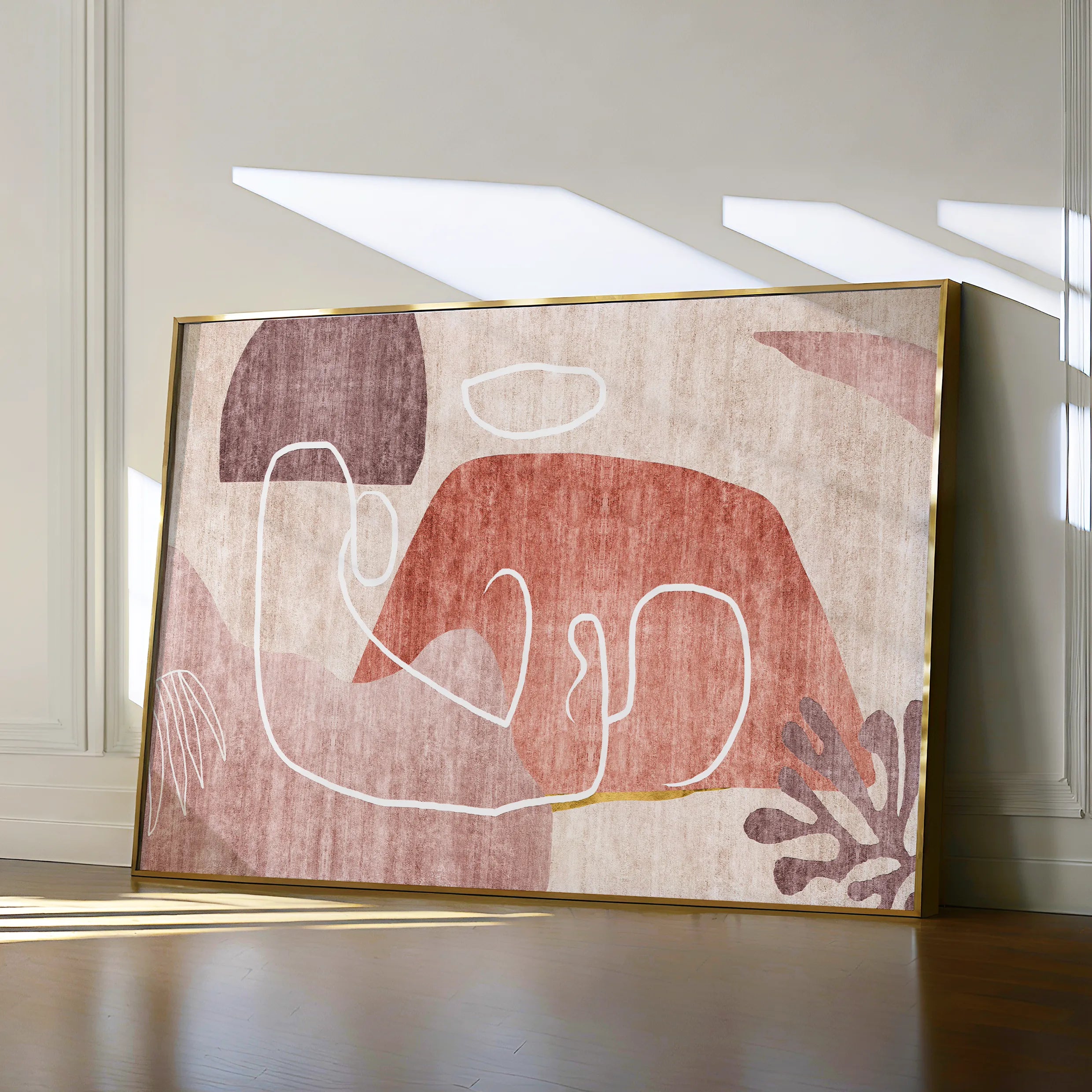 Boho 007 Canvas Art 18" x 24" / 45 x 60 cm / Black