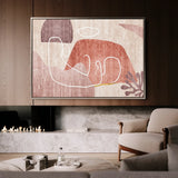 Boho 007 Canvas Art 18" x 24" / 45 x 60 cm / Black