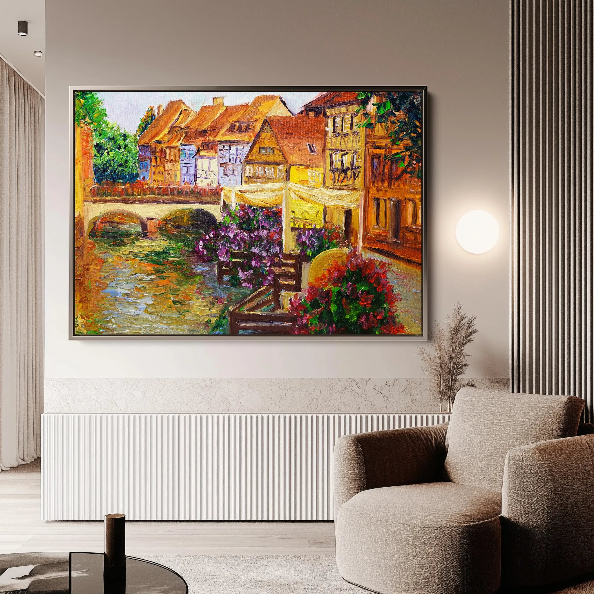 Landscape 007 Canvas Art 18" x 24" / 45 x 60 cm / Black