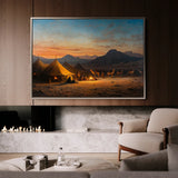 Orientalist 007 Canvas Art 18" x 24" / 45 x 60 cm / Black