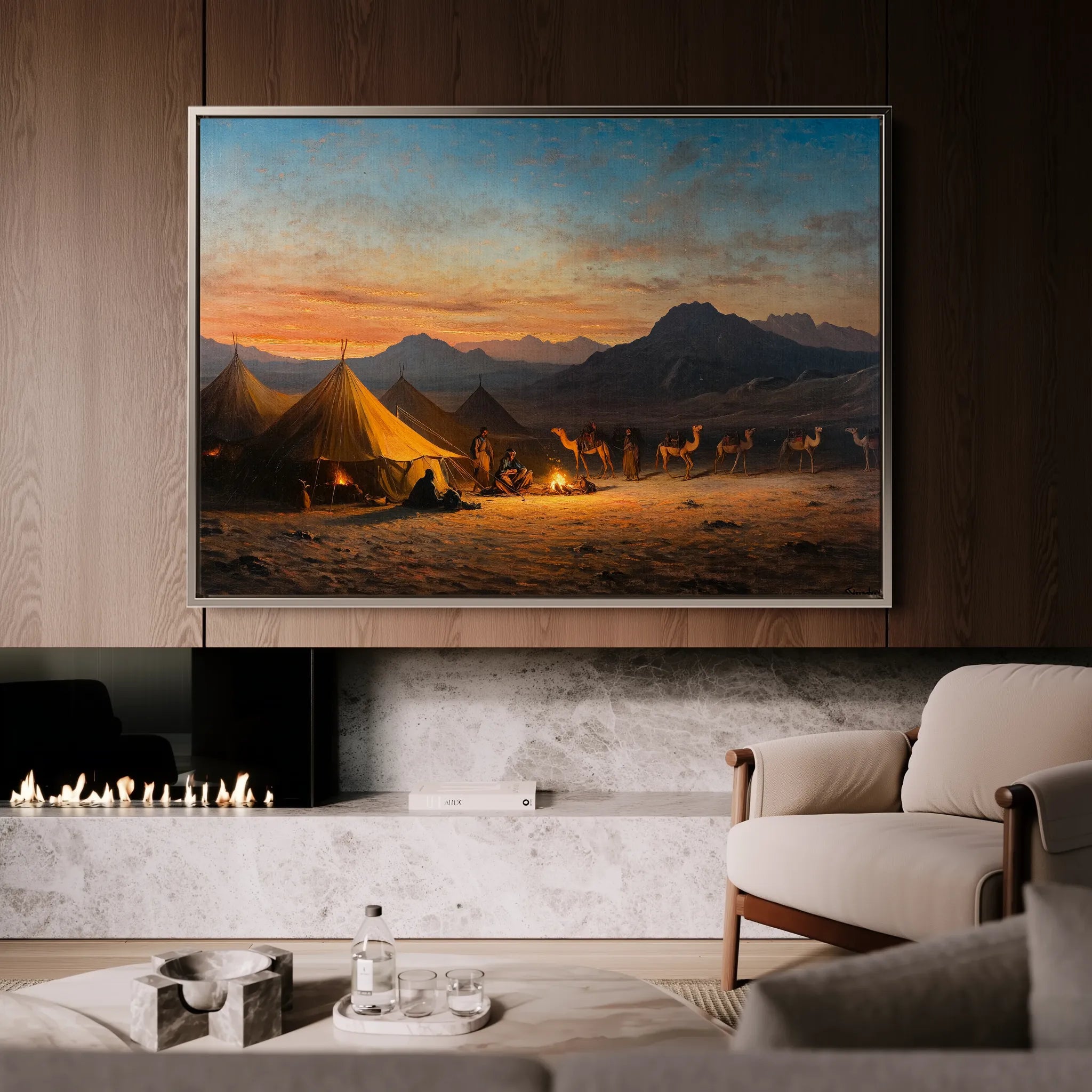 Orientalist 007 Canvas Art 18" x 24" / 45 x 60 cm / Black