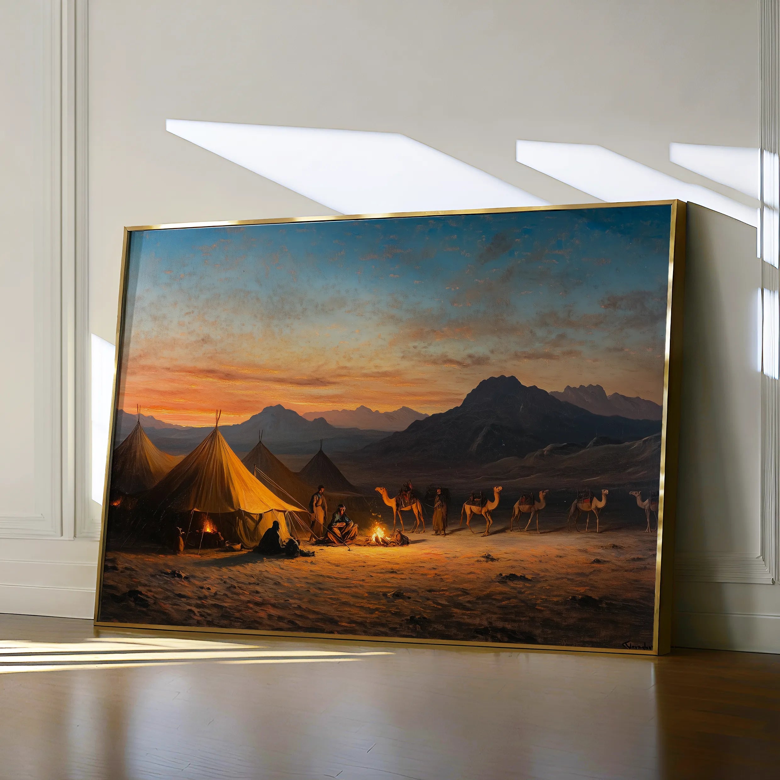Orientalist 007 Canvas Art 18" x 24" / 45 x 60 cm / Black