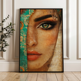 Portrait 007 Canvas Art 18" x 24" / 45 x 60 cm / Black