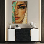 Portrait 007 Canvas Art 18" x 24" / 45 x 60 cm / Black