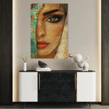 Portrait 007 Canvas Art 18" x 24" / 45 x 60 cm / Black