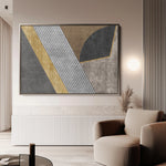 Abstract 008 Canvas Art 18" x 24" / 45 x 60 cm / Black