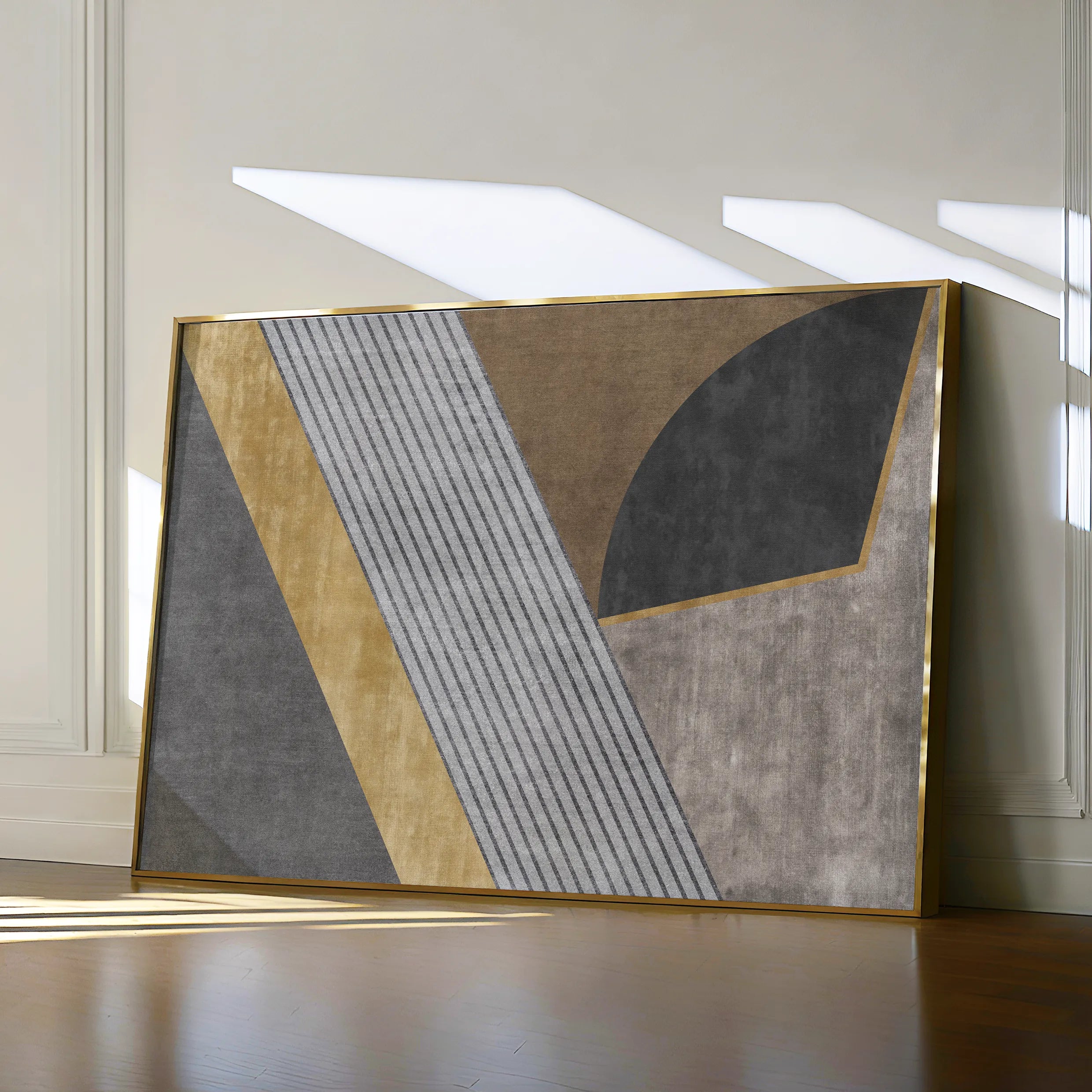 Abstract 008 Canvas Art 18" x 24" / 45 x 60 cm / Black