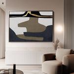 Boho 008 Canvas Art 18" x 24" / 45 x 60 cm / Black