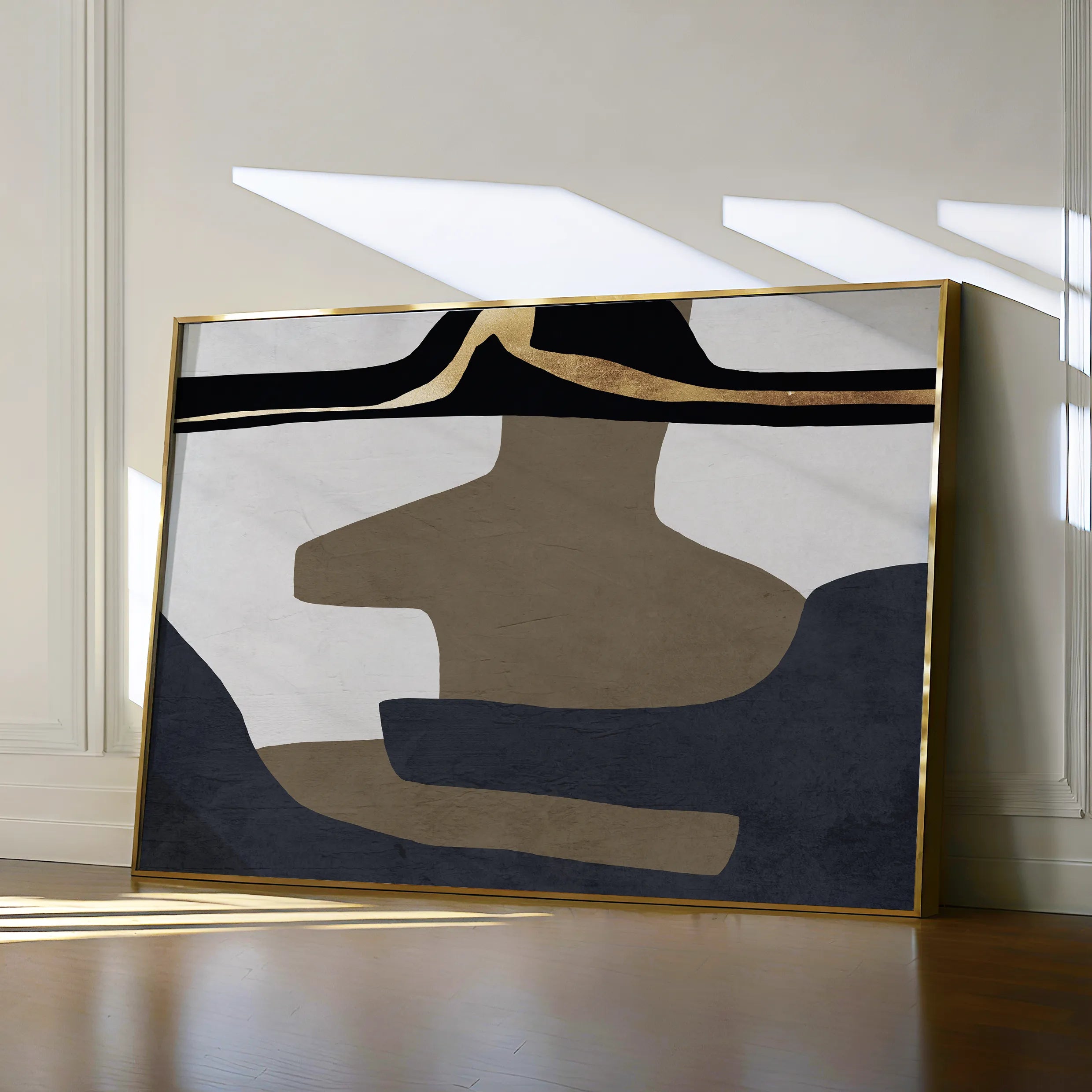 Boho 008 Canvas Art 18" x 24" / 45 x 60 cm / Black