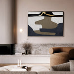 Boho 008 Canvas Art 18" x 24" / 45 x 60 cm / Black