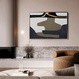 Boho 008 Canvas Art 18" x 24" / 45 x 60 cm / Black