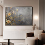 Floral 008 Canvas Art 18" x 24" / 45 x 60 cm / Black