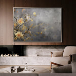 Floral 008 Canvas Art 18" x 24" / 45 x 60 cm / Black