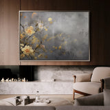 Floral 008 Canvas Art 18" x 24" / 45 x 60 cm / Black