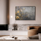 Floral 008 Canvas Art 18" x 24" / 45 x 60 cm / Black