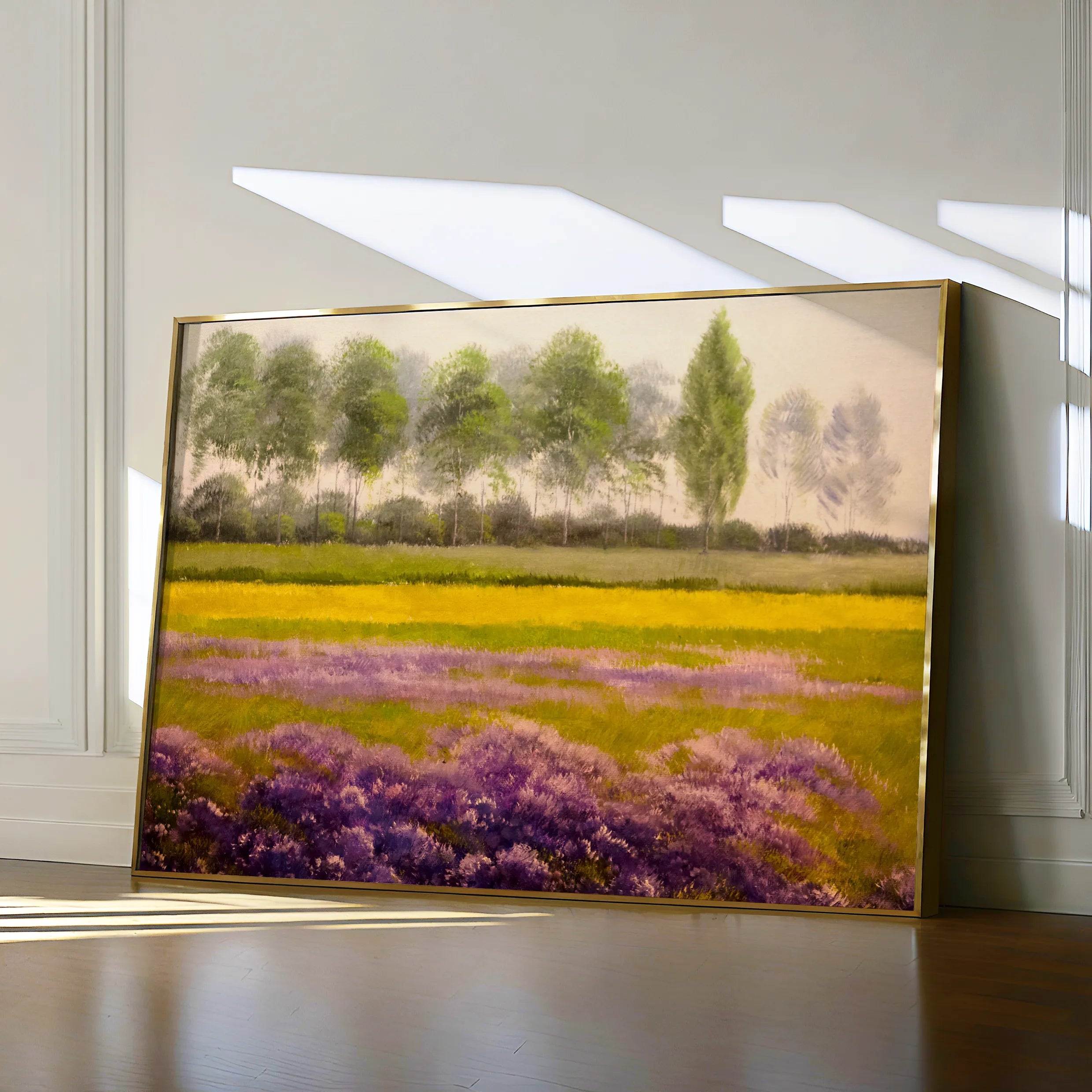 Landscape 008 Canvas Art 18" x 24" / 45 x 60 cm / Black