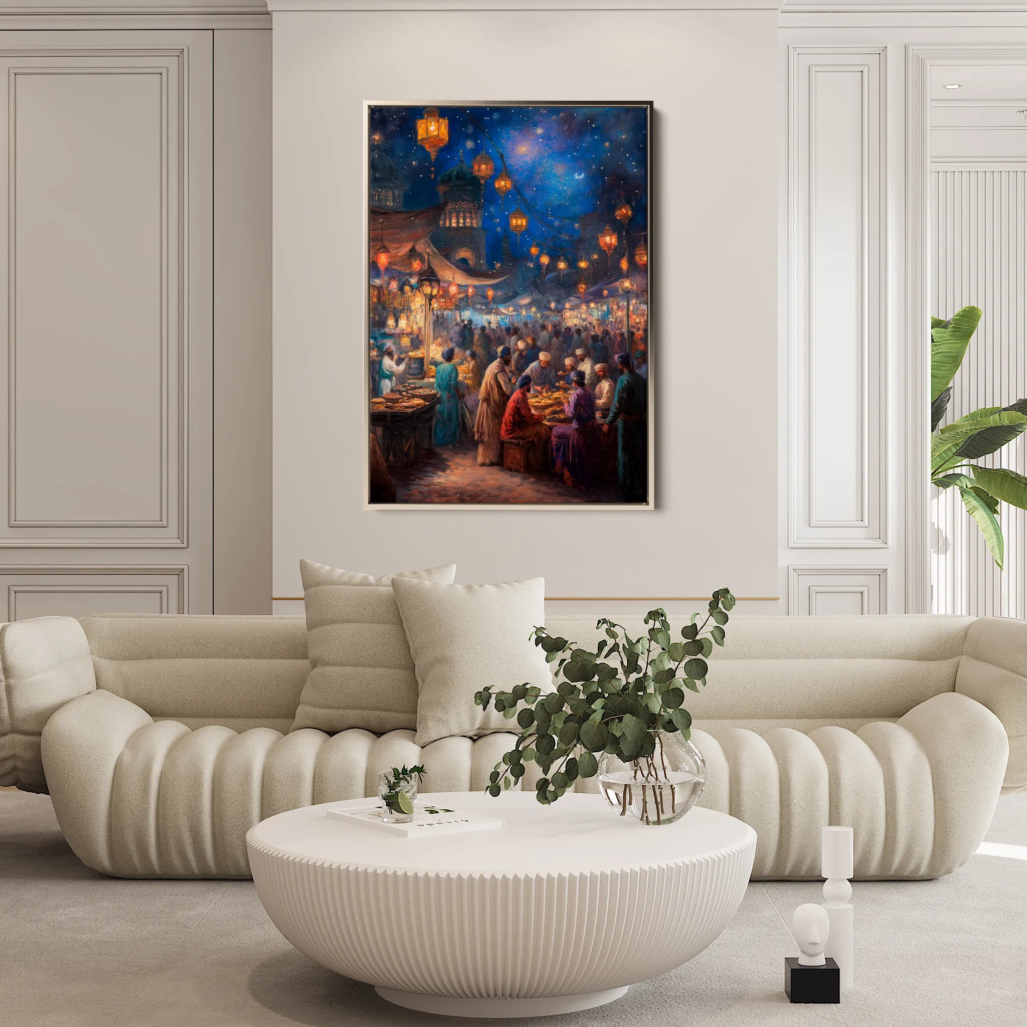 Orientalist 008 Canvas Art 18" x 24" / 45 x 60 cm / Black