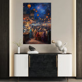 Orientalist 008 Canvas Art 18" x 24" / 45 x 60 cm / Black