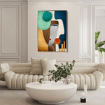 Portrait 008 Canvas Art 60 x 40 cm / Black