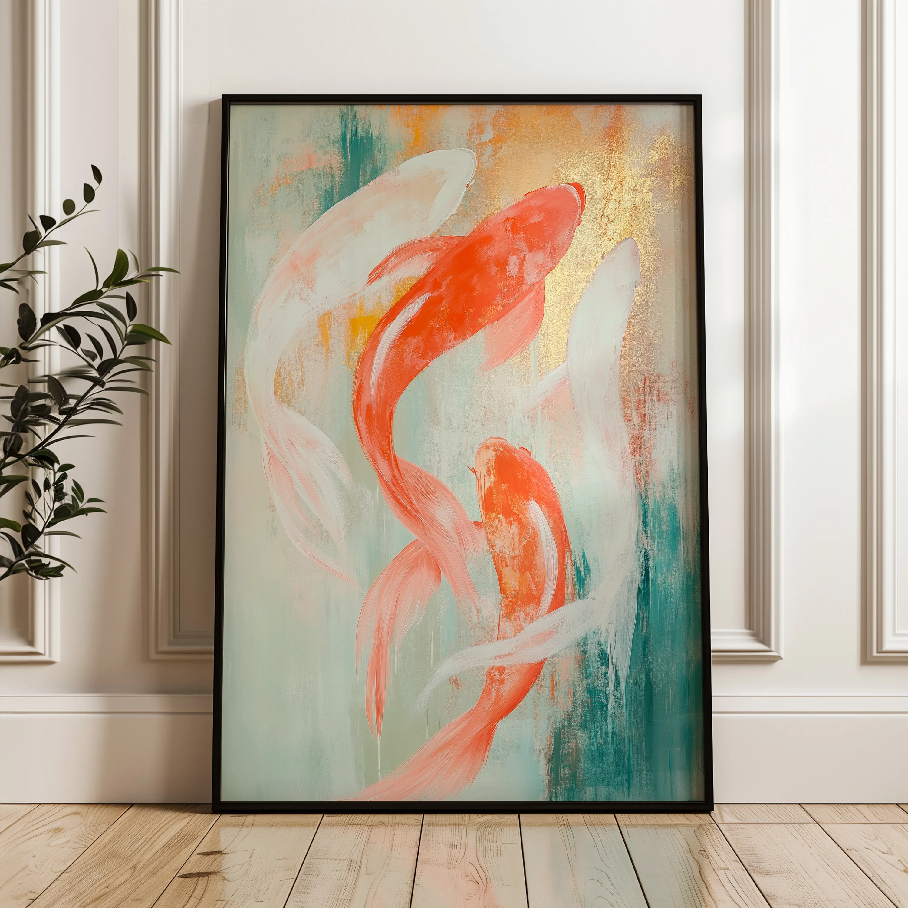 Animals 009 Canvas Art 18" x 24" / 45 x 60 cm / Black