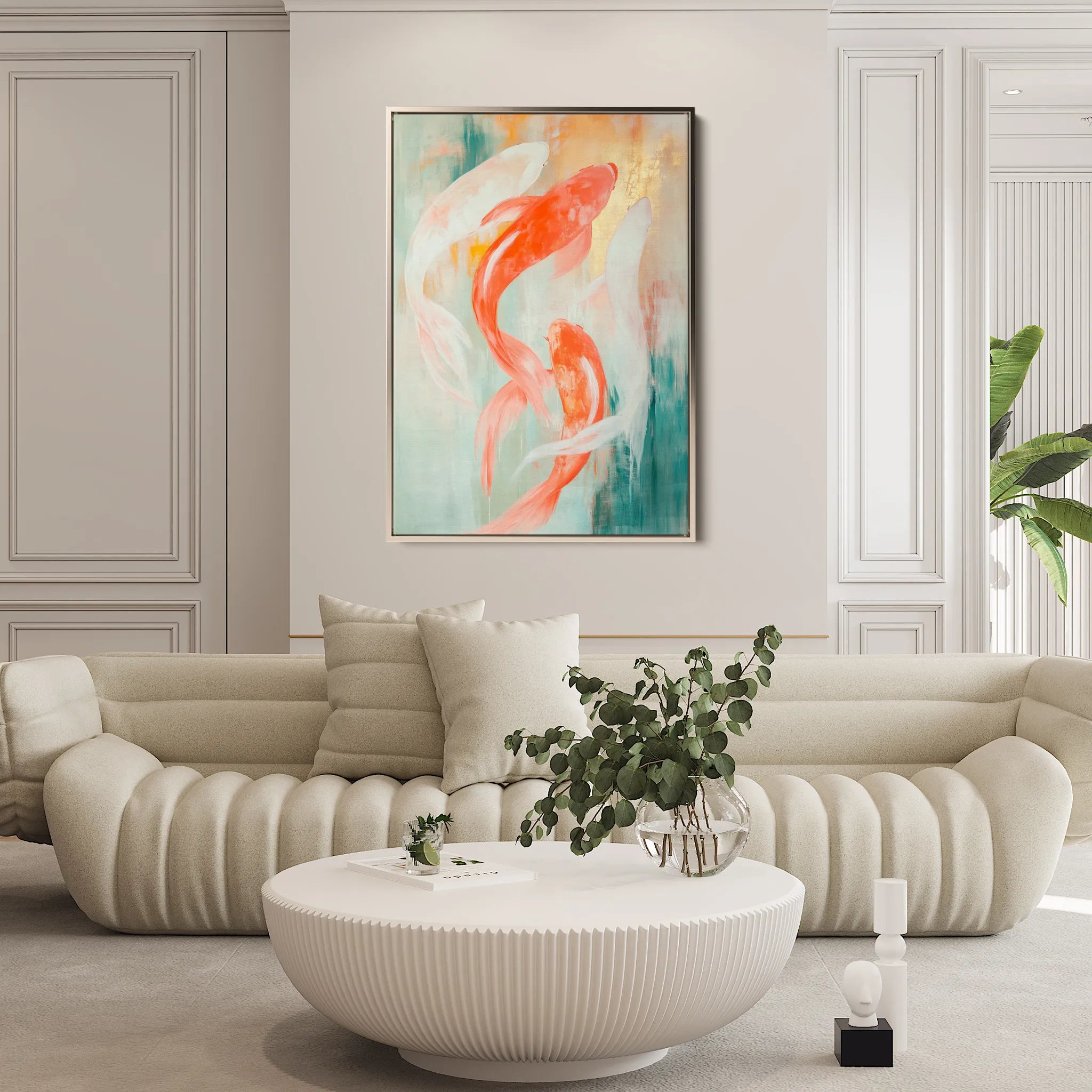 Animals 009 Canvas Art 18" x 24" / 45 x 60 cm / Black