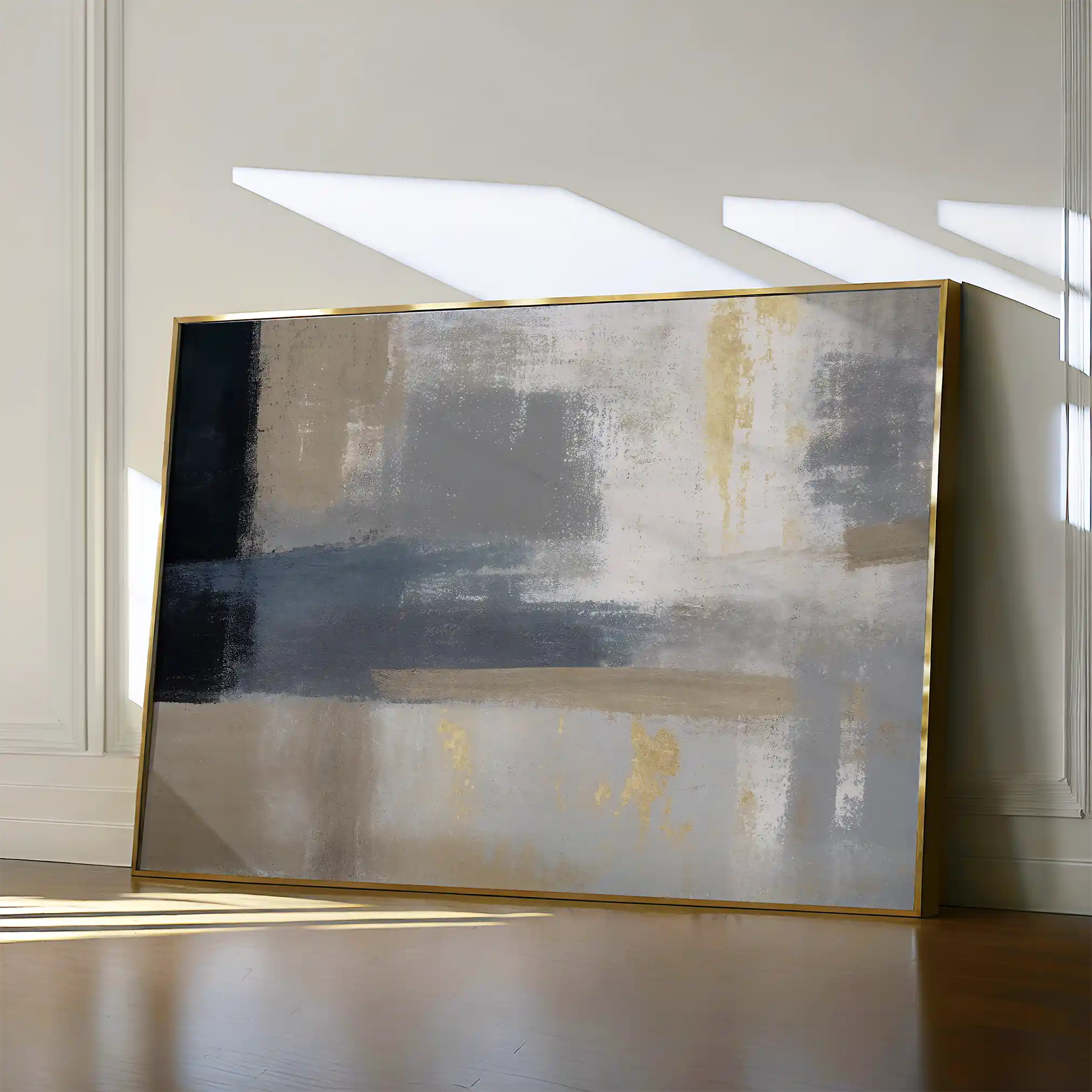 Abstract 009 Canvas Art 60 x 40 cm / Black