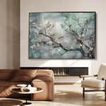 Floral 009 Canvas Art 18" x 24" / 45 x 60 cm / Black