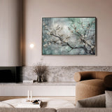 Floral 009 Canvas Art 18" x 24" / 45 x 60 cm / Black
