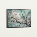 Floral 009 Canvas Art 18" x 24" / 45 x 60 cm / Black