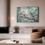Floral 009 Canvas Art 60 x 40 cm / Black