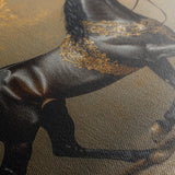 Horses 009 Canvas Art 18" x 24" / 45 x 60 cm / Black