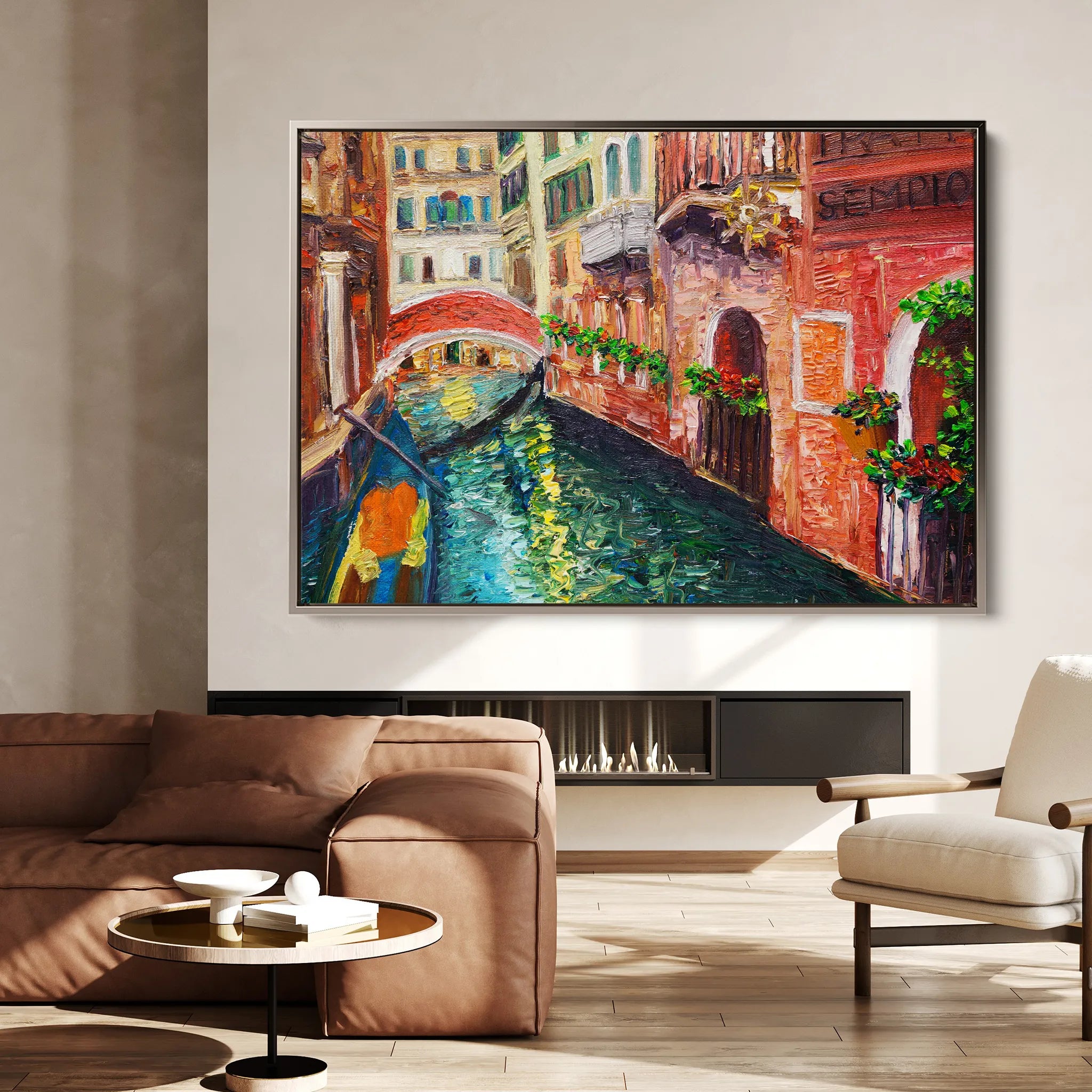 Landscape 009 Canvas Art 18" x 24" / 45 x 60 cm / Black