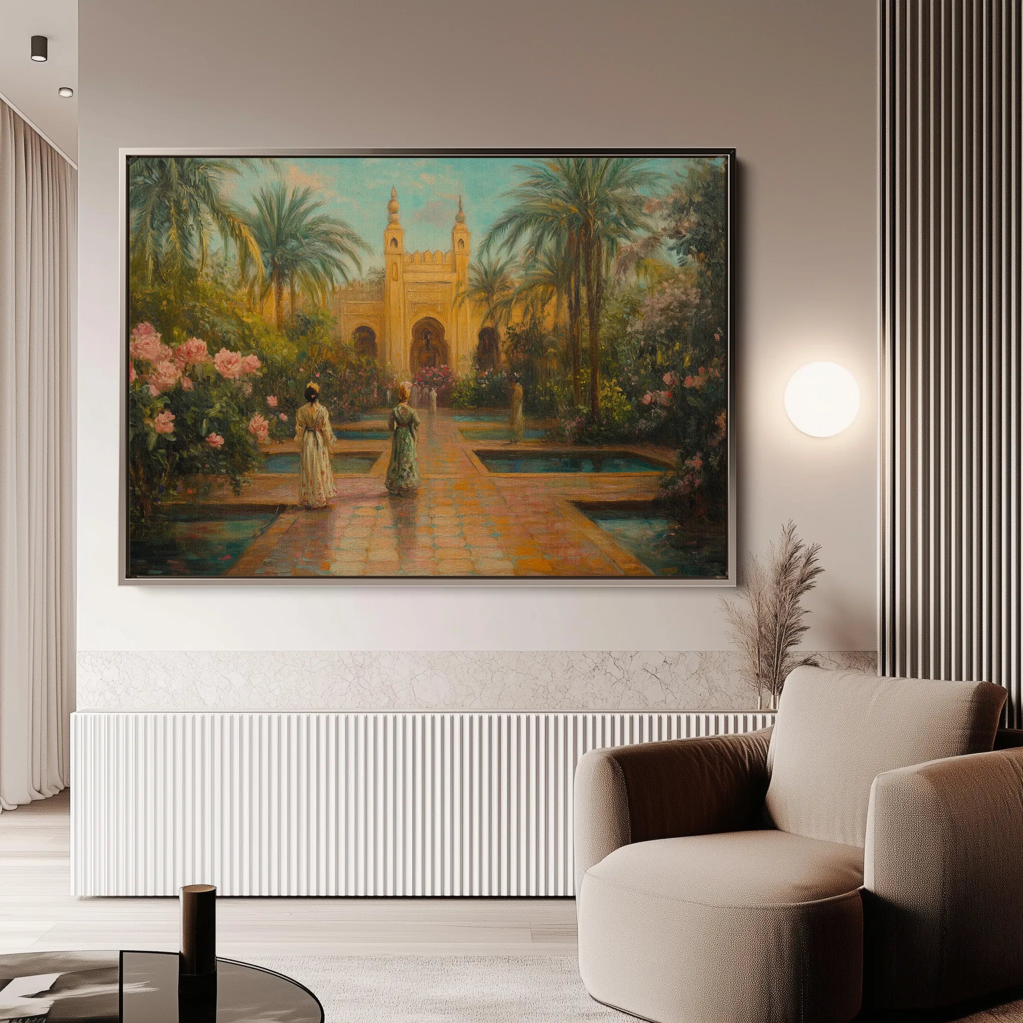 Orientalist 009 Canvas Art 18" x 24" / 45 x 60 cm / Black