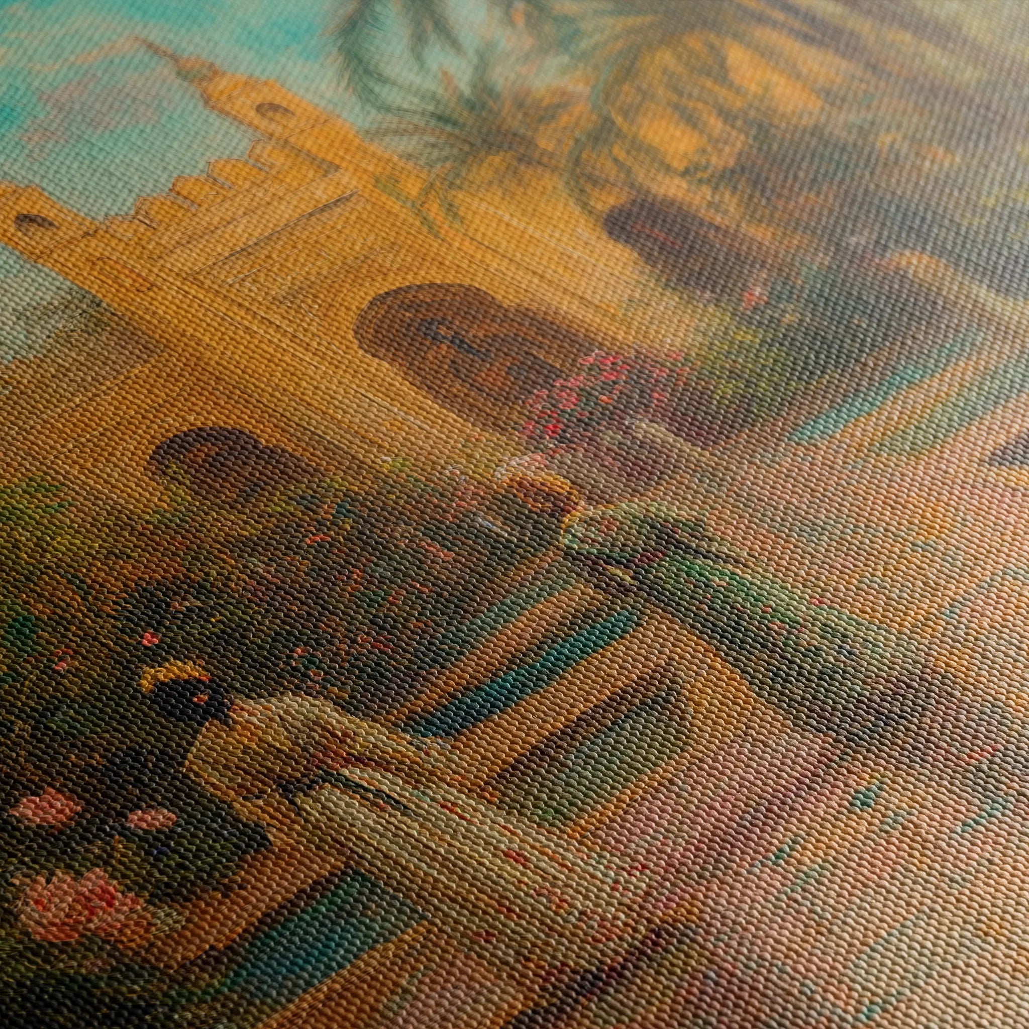 Orientalist 009 Canvas Art 18" x 24" / 45 x 60 cm / Black