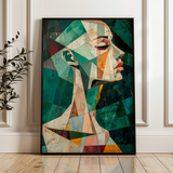 Portrait 009 Canvas Art 18" x 24" / 45 x 60 cm / Black