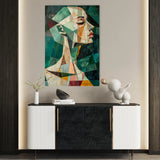 Portrait 009 Canvas Art 18" x 24" / 45 x 60 cm / Black