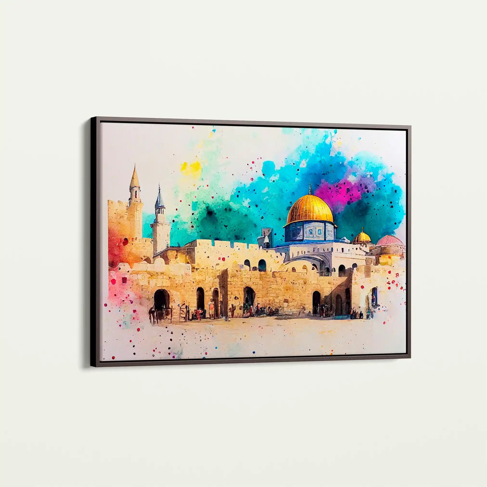 Palestine 009 Canvas Art 60 x 40 cm / Black