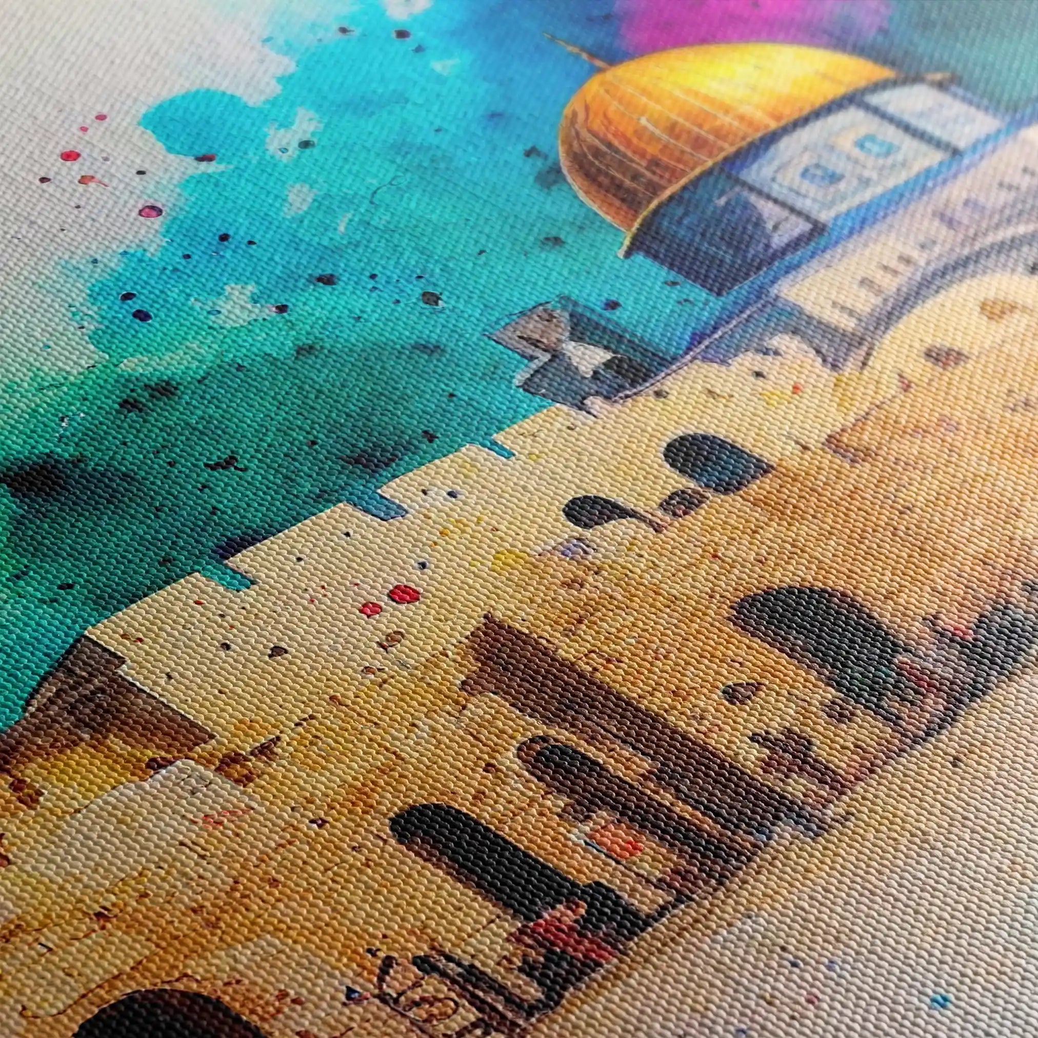 Palestine 009 Canvas Art 60 x 40 cm / Black